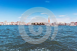 Walking along the narrow streets and canals of Venice, Italy