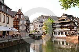 Walking along Strasbourg canal