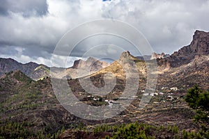 Walking around San Bartolome village on Gran Canaria, Canary Islands, Spain