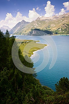 Walking around Sils lake - Upper Engadine Valley - Switzerland