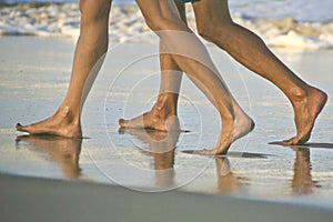 Walking on the Beach at Cabarete, Dominican Republic