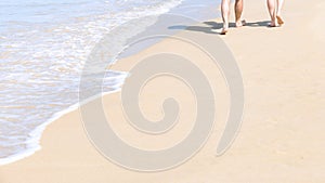 Walking on the beach