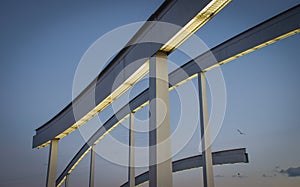 Walking bridge in Barcelona