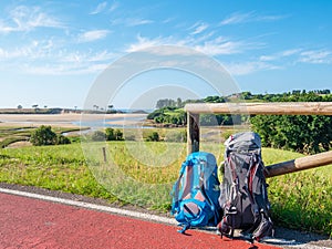 Walking on Camino de Santiago del Norte photo