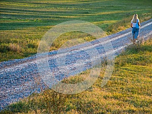 Walking in the country