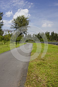 Walking and cycling path