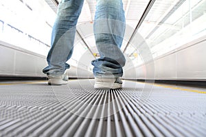 Walking on Escalators Moving way