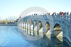 Seventeen hole bridge in the Summer Palace