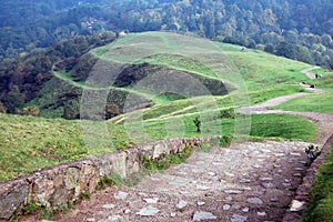 Walking in malvern hills