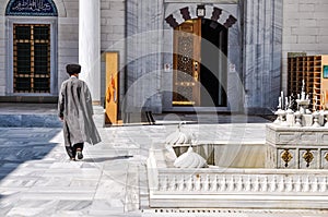 Walking man in Ashgabat photo