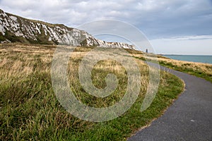 Walking path near White Cliffs of Dover
