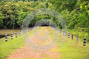 Walking Path to Jedkod Waterfall, Saraburi, Thailand photo