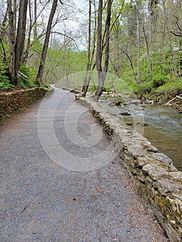 Walking path to Natural Bridge, VA