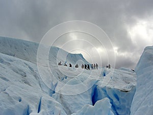 Walking Perito Merino Glacier