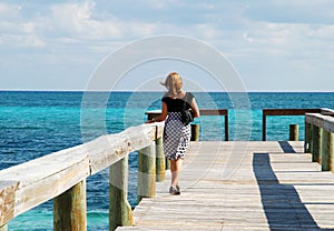 Walking On A Pier