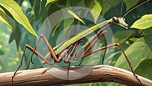Walking Stick bug like grasshopper insect