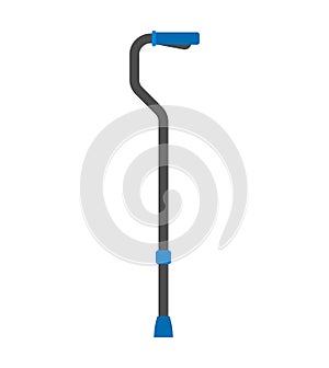 Walking stick isolated. Cane for pensioners vector