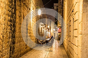 Walking street in Dubrovnik