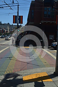 Walking Through The Streets Of San Francisco We Found In The Neighborhood Of Castro This Picturesque Zebra Crossing. Travel Holida