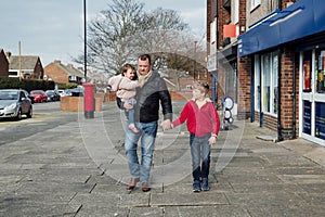 Walking to the Shop with Dad