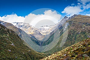 Walking Track in Otira Valley Track, Arthur's Pass, New Zealand