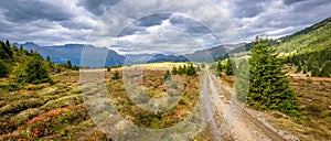 Walking trail from Bergkastel Austria to raised bog Plamort Italy