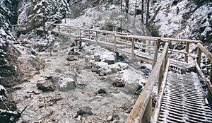 Walking trail at Janosikove diery, Slovakia