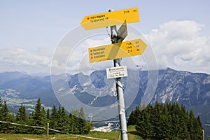 Walking trails at the Seltschacher Alm, Austria