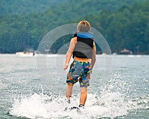 Walking on Water/Boy Skiing