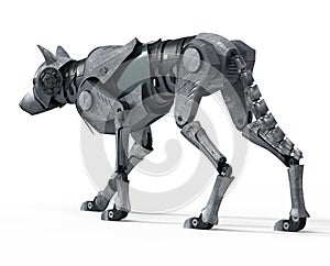 Walking Wolf Robot Back View