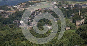 Walking on yorkshire moors.