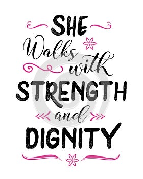 She walks with Strength and Dignity photo