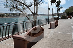 Walkway along the Colorado River, Laughlin, Nevada