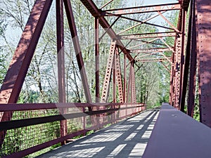 A Walkway Bridge and Patterned Shadows 1