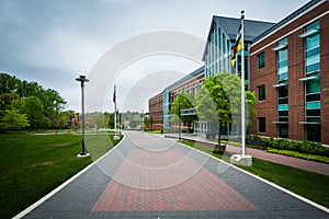 Walkway and the College of Liberal Arts, at Towson University, i