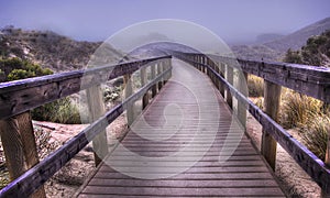 Walkway in Fog