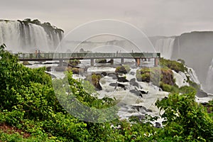 The walkway. Iguacu national park. Foz do Iguacu. Parana. Brazil photo