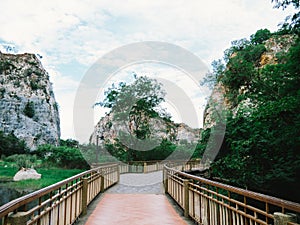Walkway at Khao Ngu Stone Park