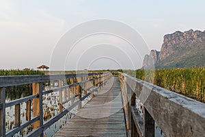 Walkway, lake of Sam Roi Yot