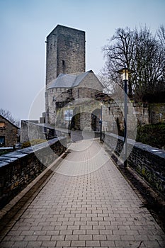 Walkway leading to the Blankenstein Castle in Hattingen, Germany photo