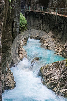 Walkway through the Leutasch Gorge