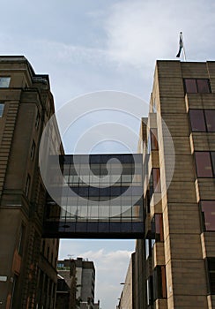 Walkway linking office buildings