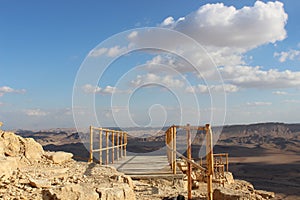 Walkway in Mizpe Ramon, Israel