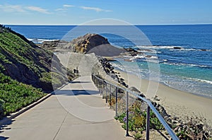 Walkway at the Montage Resort in Laguna Beach, California.