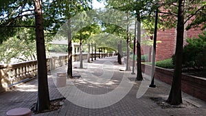 Walkway next to Wortham Center