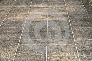 Walkway pattern textured background at public park in Thailand.