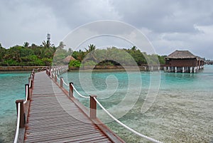 A walkway taking you to an exclusive massage spa center