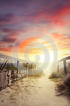 Walkway to beach