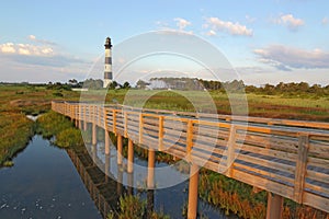 Walkway to the Bodie Island lighthouse