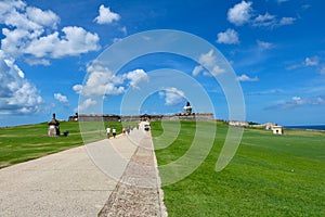 The Walkway to Enter El Morro Fort - Old San Juan, Puerto Rico